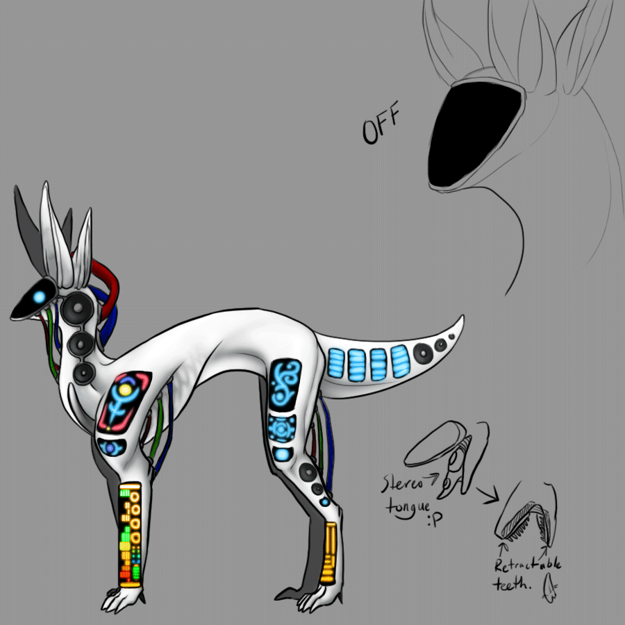 Animation showcasing expressions on a Protowub