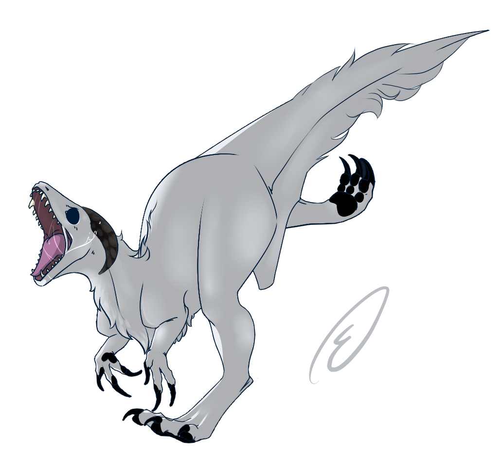 Commission for someone of their raptor OC