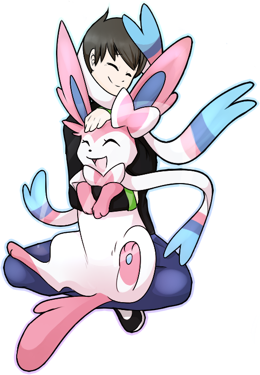 Ghooostie with his sylveon, Celina