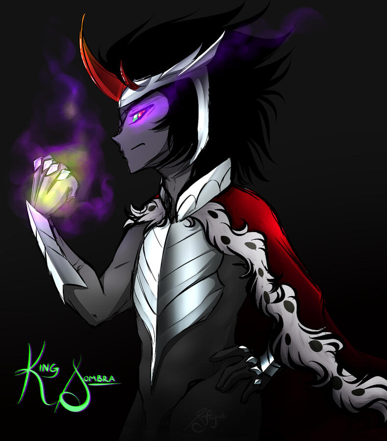 fanart of king sombra gijinka'd