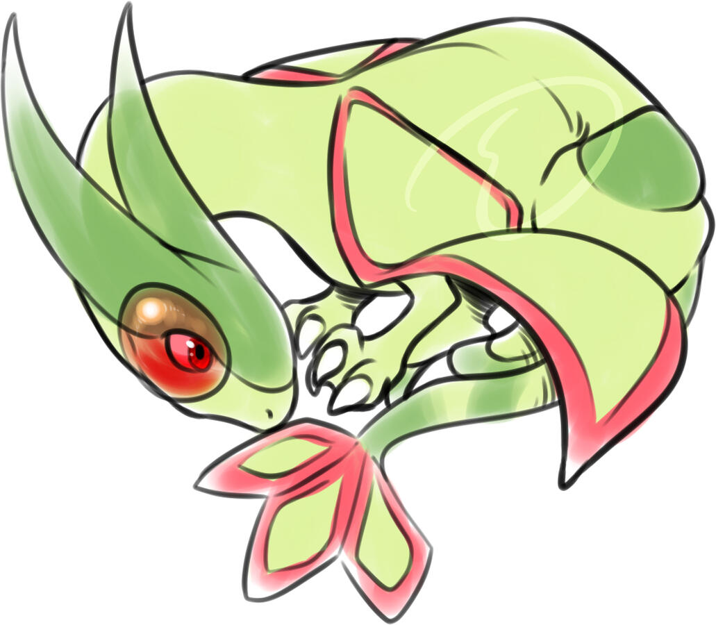 sketch of flygon