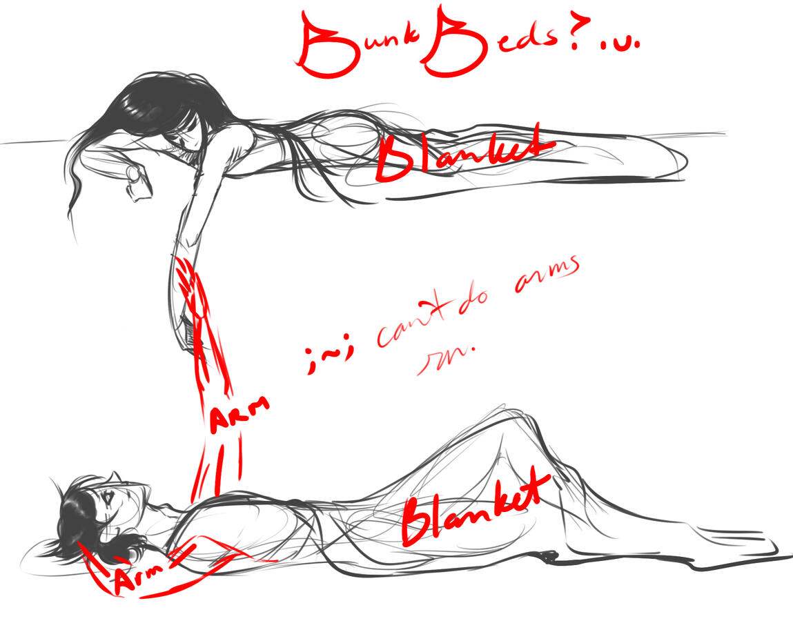 sketch in a bunk bed scenario