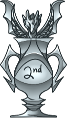 silver trophy for an event