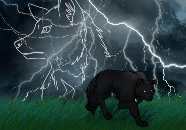 Gift art of someone's wolf OC