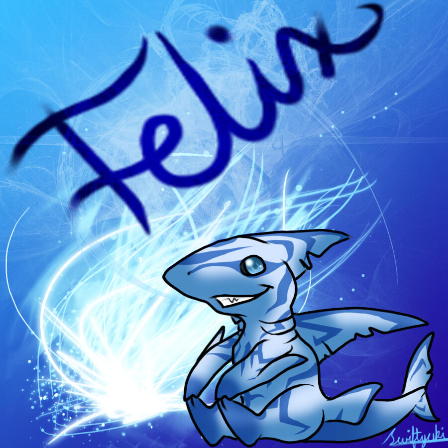 A really old anthro shark OC named Felix