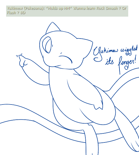 Deviantart ask for poke-me, a mew