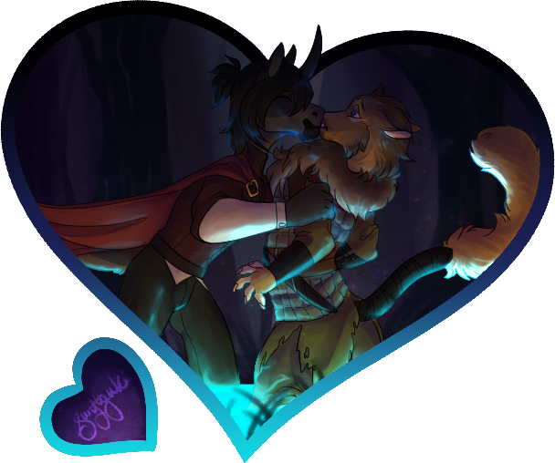 YCH commission for someone of an OC pairing for Valentine's Day
