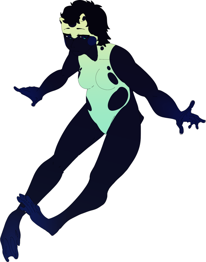 A frog girl that was adopted by someone and named Farah