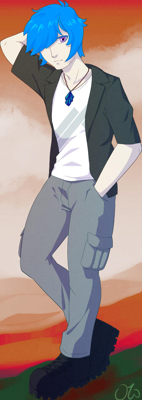 Commission for FoolishSparky of his OC, Dez