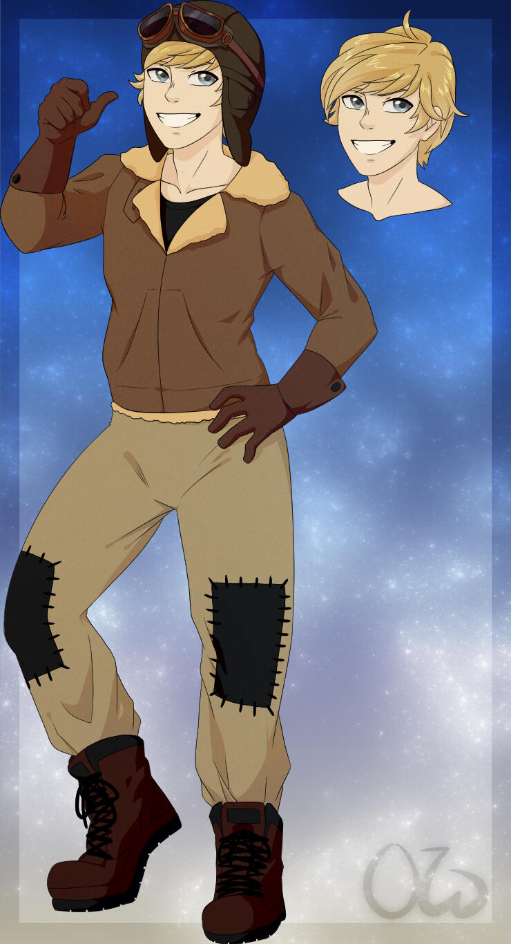 Simple character sheet commission for FoolishSparky of his boy, Cayde