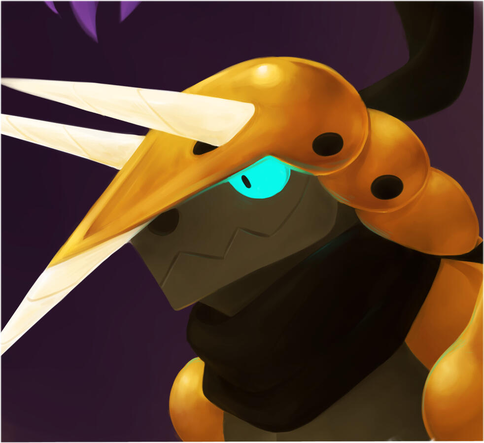 Aggrislash painted portrait