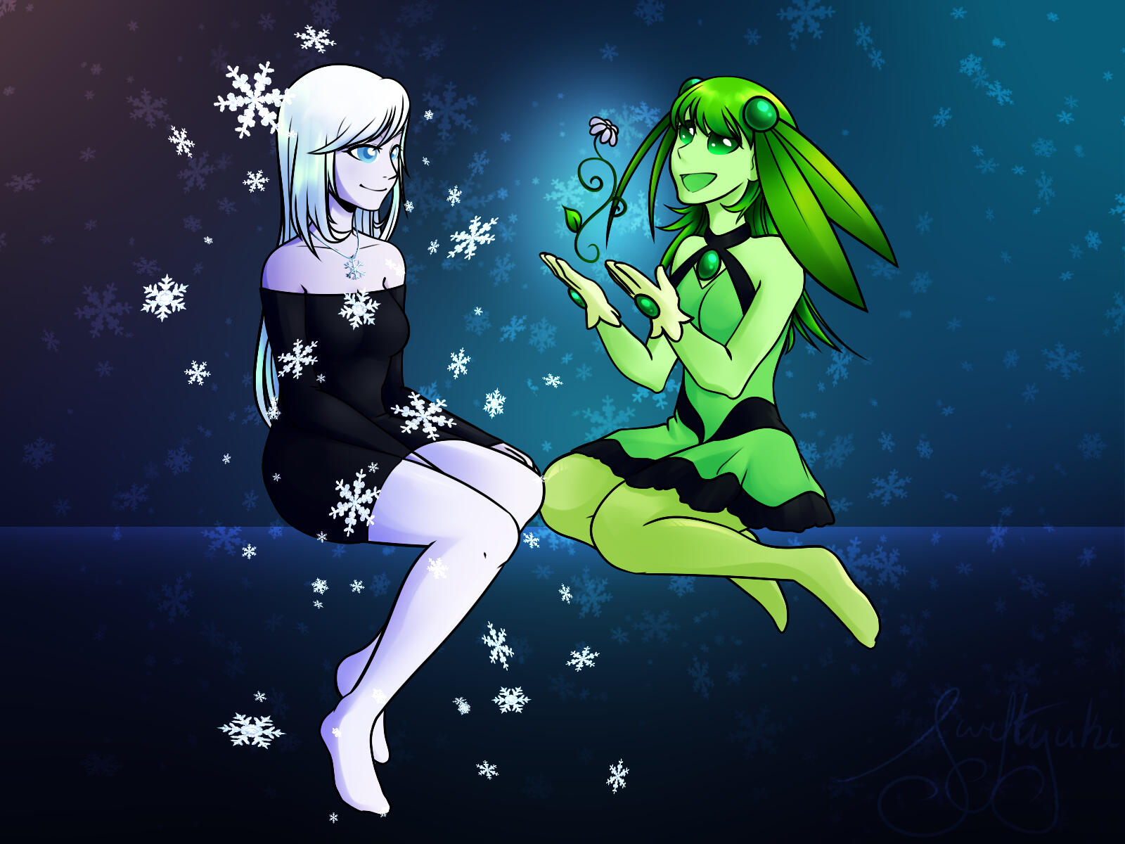 Flight Rising commission for BBSMJ of their OCs