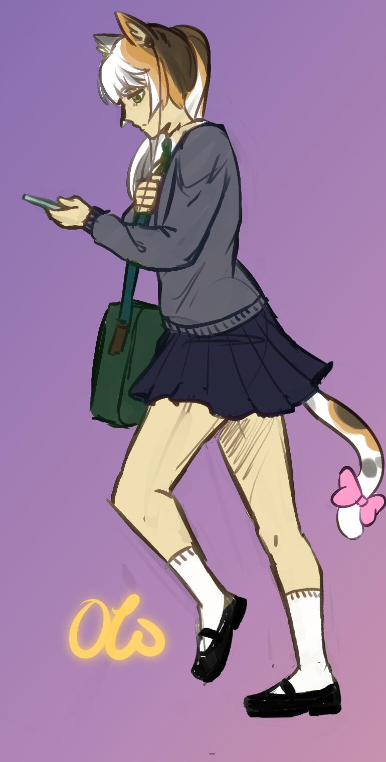 Patreon reward for Spiders of a cat girl