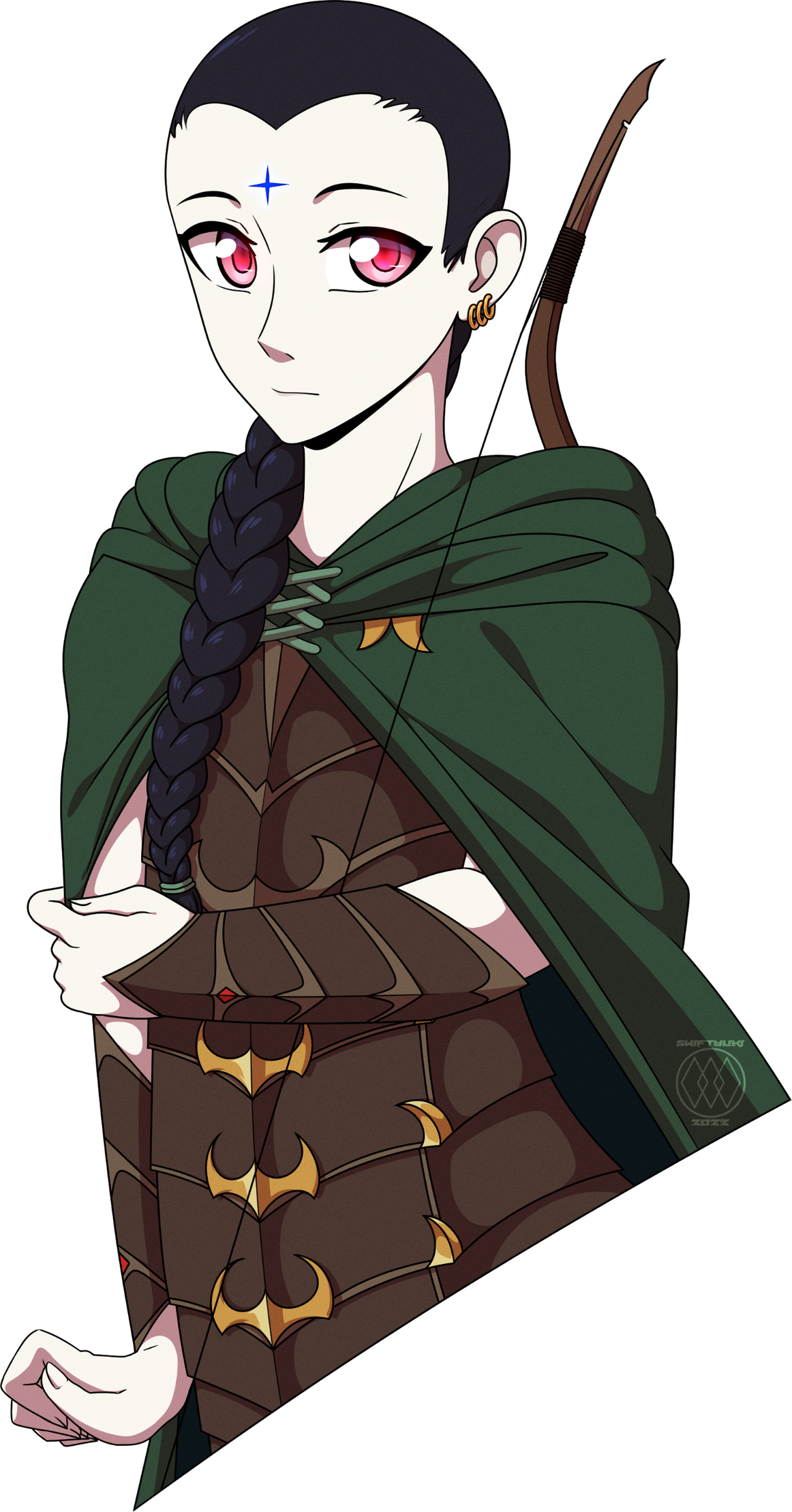 Avalune character design for necrosomatic