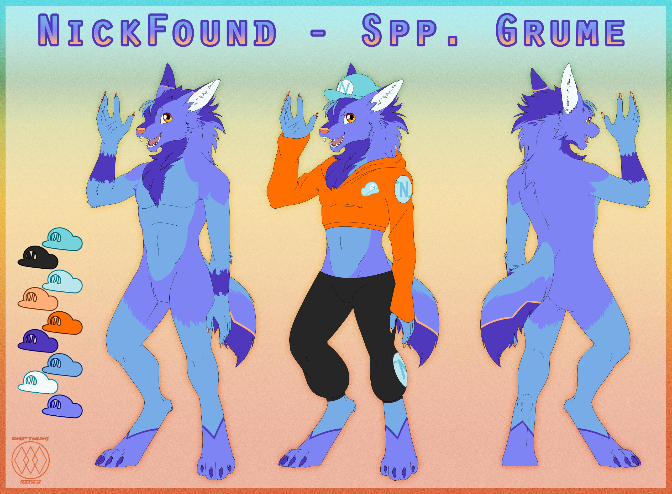 Commission for NickFound of his Protogen turned into a Grume