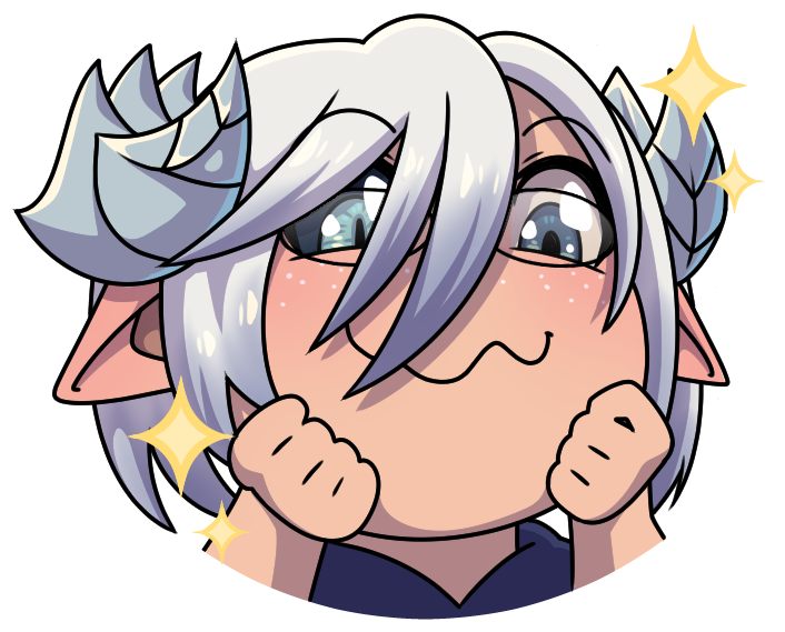 Yamilink's FFXIV OC Lucien Noirterel, he either saw something cute, tasty, or both.