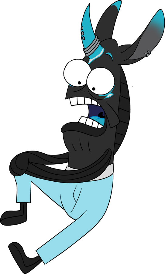 Mochi but as Fred from Spongebob complaining about his leg