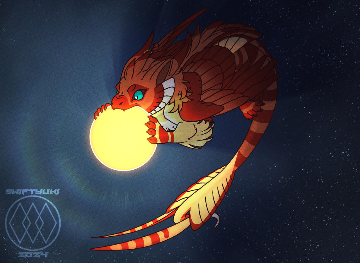 Shinerai causing an eclipse