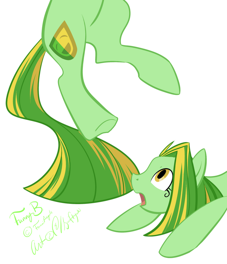 someone's MLP OC Funnybone doing something funny