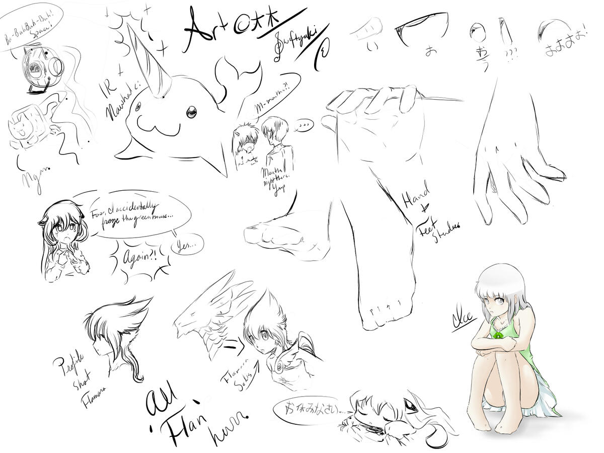 A sketch page
