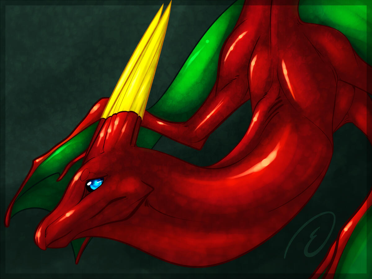 Dragcave's holly leaf dragon