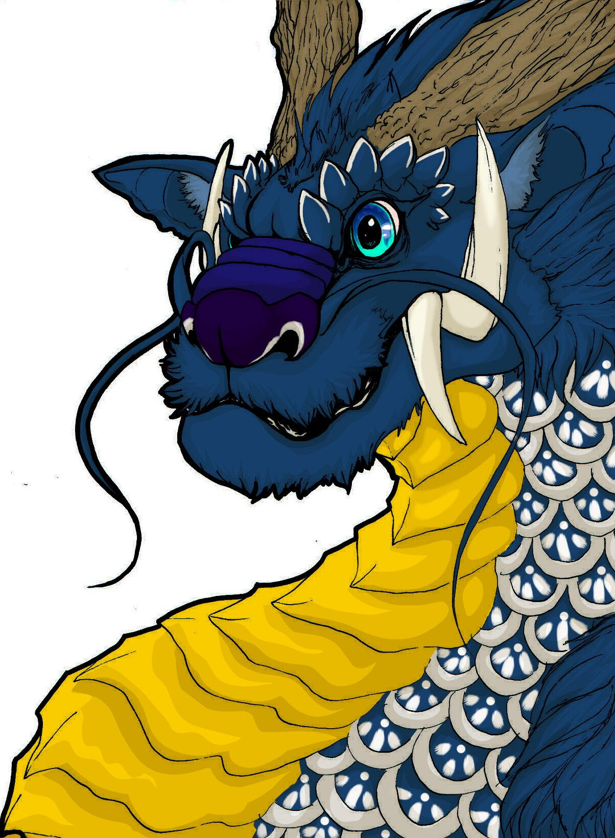 A dragon drawn for my grandfather