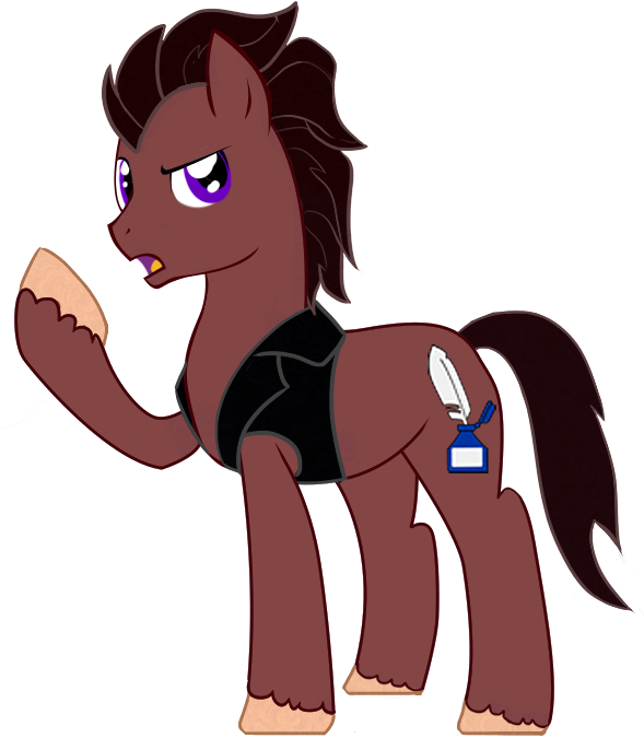 Gift art of Brawny Buck's ponysona