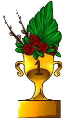 gold plant trophy