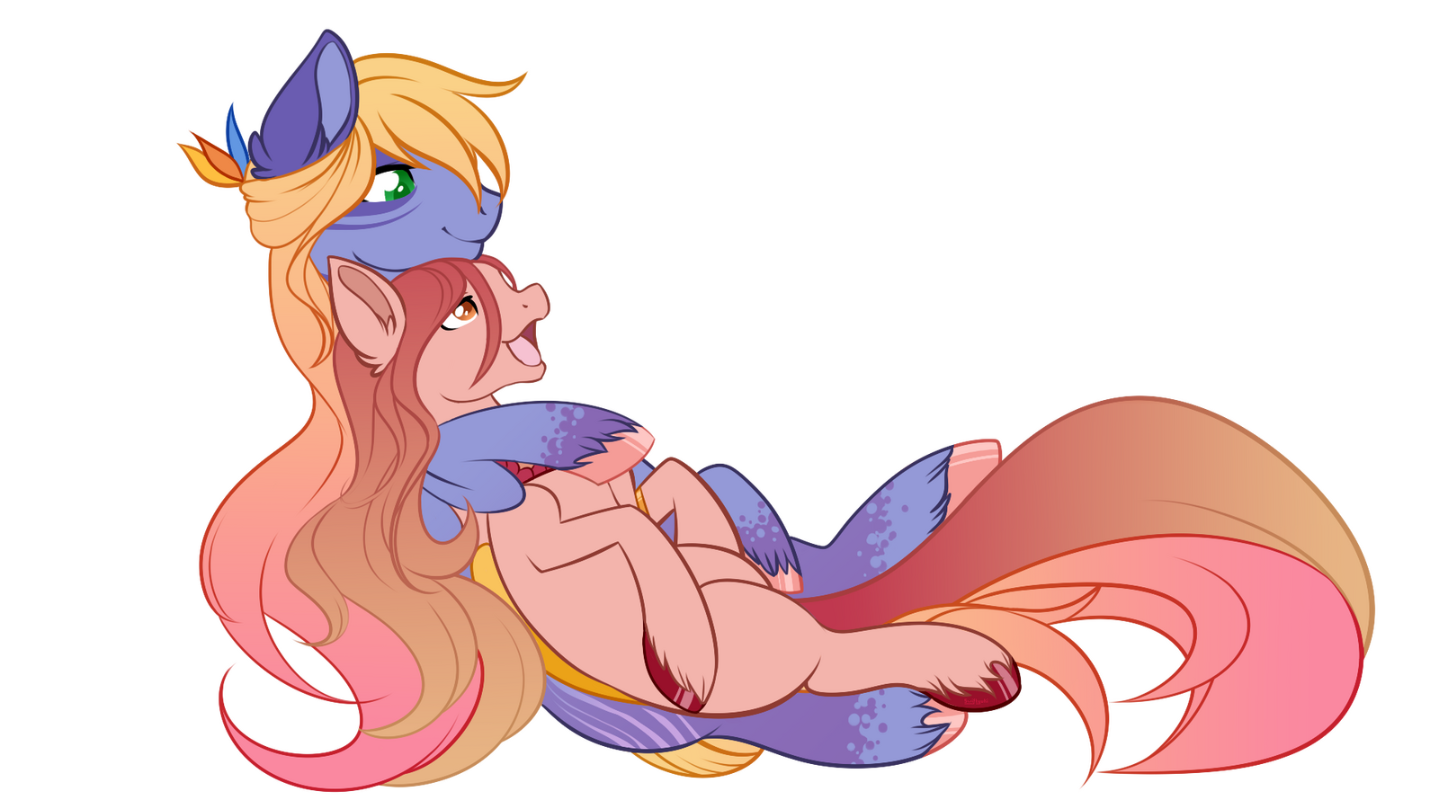 A YCH for someone of their OC pairing